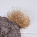 Knitted hat with detachable collar for baby